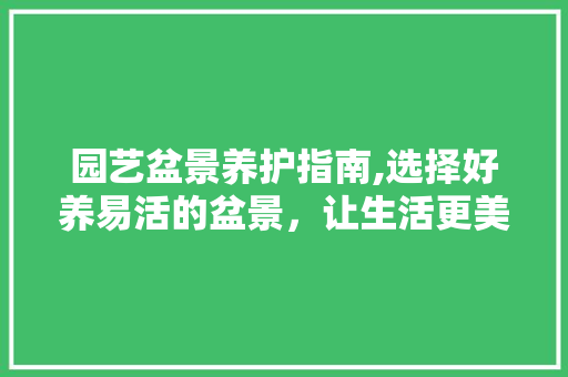 园艺盆景养护指南,选择好养易活的盆景，让生活更美好
