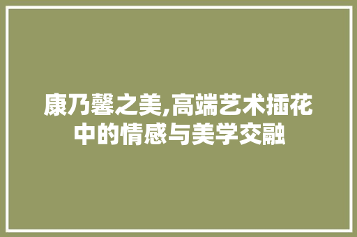 康乃馨之美,高端艺术插花中的情感与美学交融