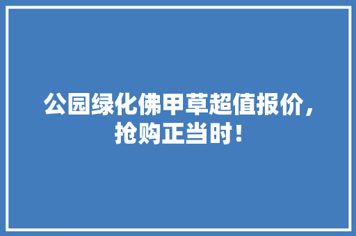 公园绿化佛甲草超值报价，抢购正当时！