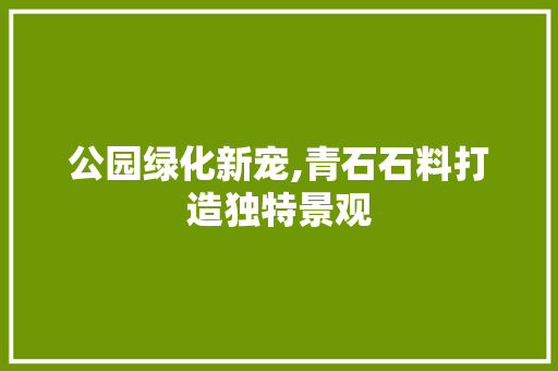 公园绿化新宠,青石石料打造独特景观