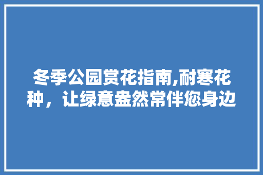 冬季公园赏花指南,耐寒花种，让绿意盎然常伴您身边