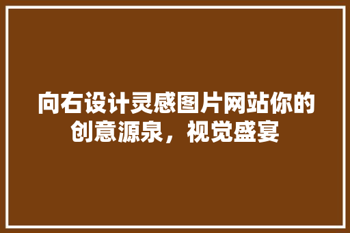 向右设计灵感图片网站你的创意源泉，视觉盛宴