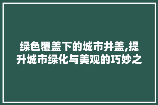 绿色覆盖下的城市井盖,提升城市绿化与美观的巧妙之举 蔬菜育苗